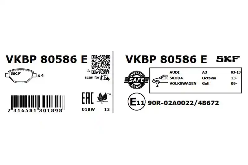 SKF VKBP 80586 E