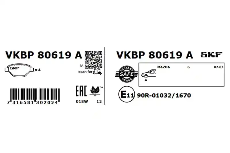 SKF VKBP 80619 A