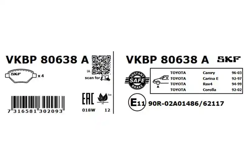 SKF VKBP 80638 A