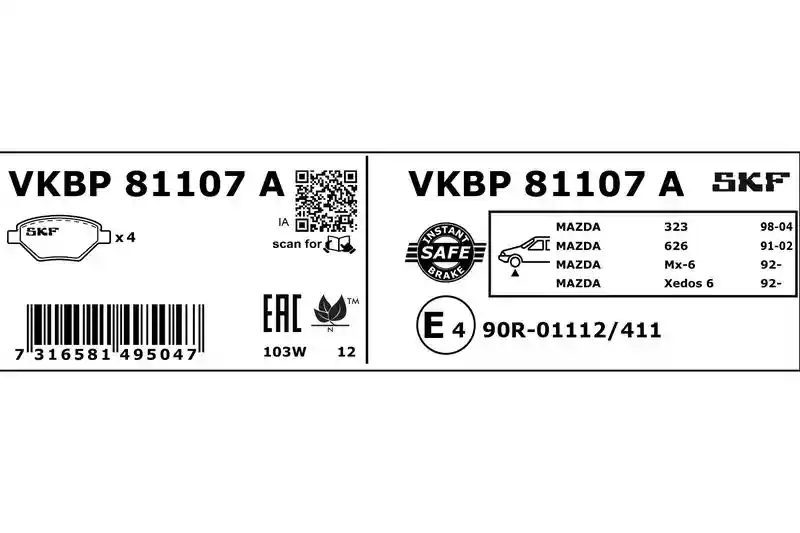 SKF VKBP 81107 A