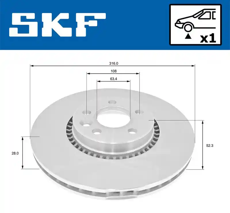 SKF Vertevo VKBD 80116 V1 SKF Vertevo VKBD 80116 V1