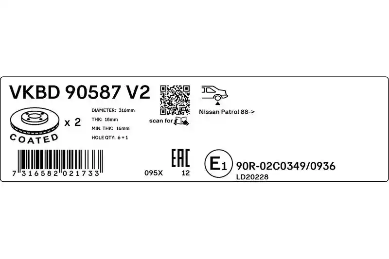 SKF Vertevo VKBD 90587 V2