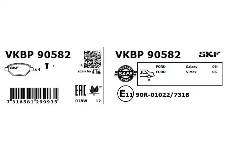 SKF Vertevo VKBP 90582 SKF Vertevo VKBP 90582