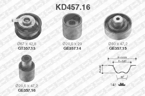 SNR KD457.16 SNR KD457.16