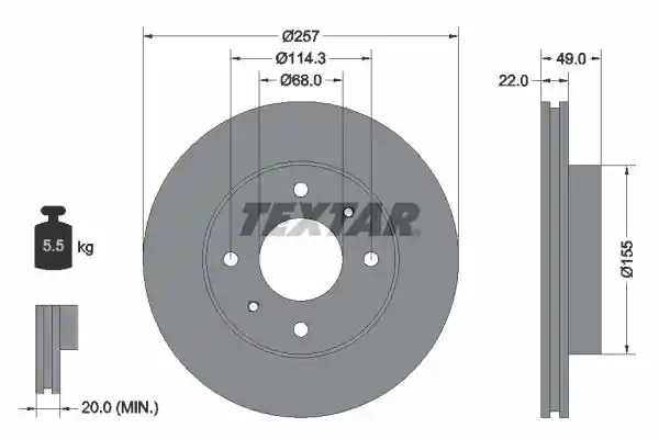 TEXTAR 2350201-0563-00