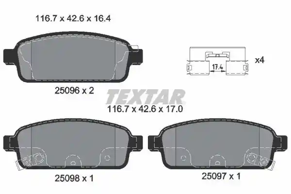 TEXTAR 2509602-2055-00