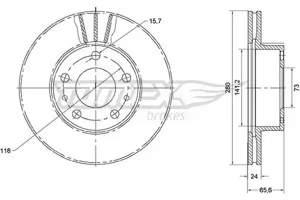 TOMEX Brakes TX 70-19 TOMEX Brakes TX 70-19