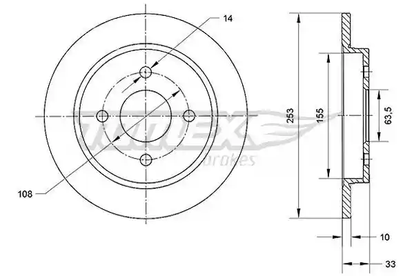 TOMEX Brakes TX 70-47 TOMEX Brakes TX 70-47