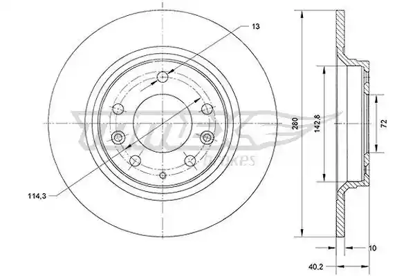 TOMEX Brakes TX 70-66