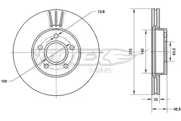 TOMEX Brakes TX 71-11