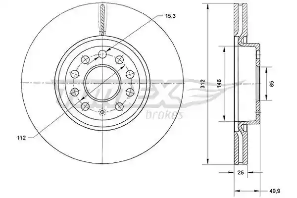TOMEX Brakes TX 71-12 TOMEX Brakes TX 71-12