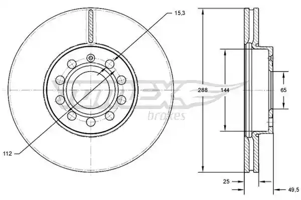 TOMEX Brakes TX 71-31 TOMEX Brakes TX 71-31