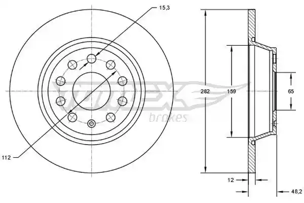 TOMEX Brakes TX 71-37 TOMEX Brakes TX 71-37