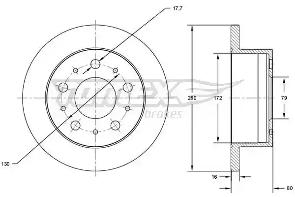 TOMEX Brakes TX 71-38 TOMEX Brakes TX 71-38