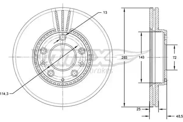 TOMEX Brakes TX 71-41