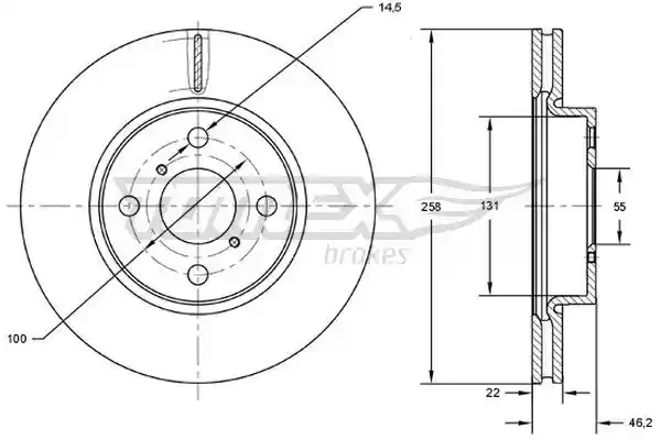 TOMEX Brakes TX 71-70 TOMEX Brakes TX 71-70