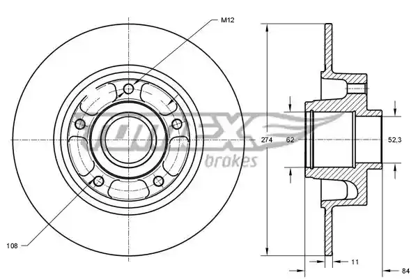 TOMEX Brakes TX 71-831