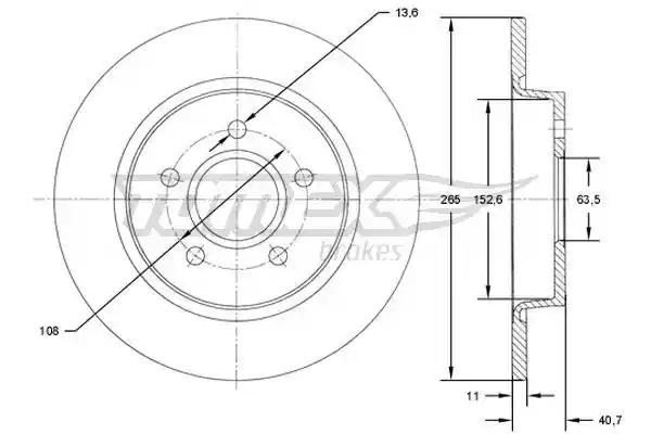 TOMEX Brakes TX 71-94