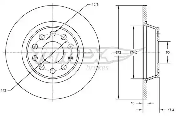 TOMEX Brakes TX 72-45 TOMEX Brakes TX 72-45