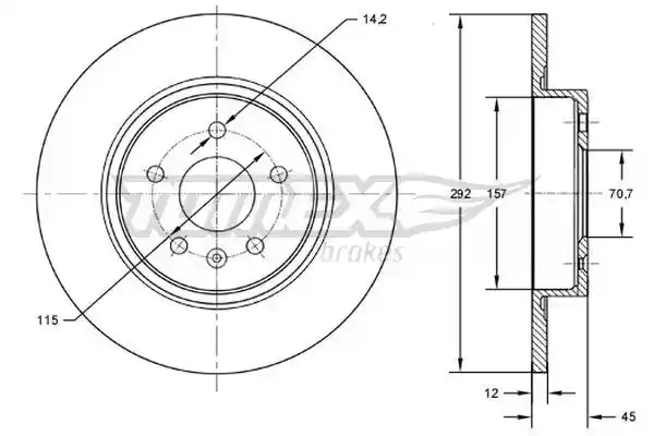 TOMEX Brakes TX 72-59 TOMEX Brakes TX 72-59