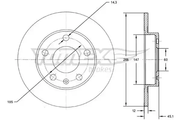 TOMEX Brakes TX 72-65 TOMEX Brakes TX 72-65