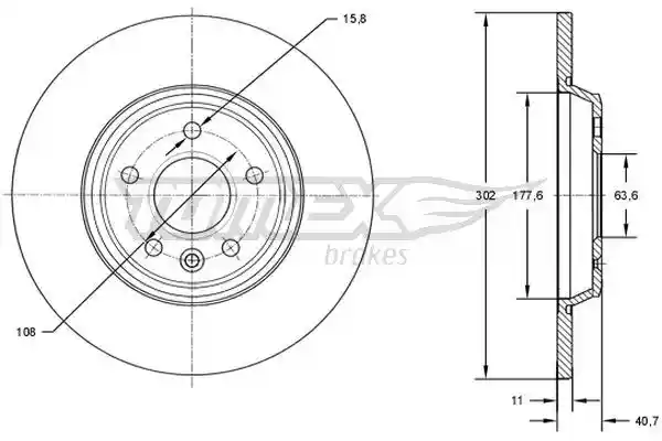 TOMEX Brakes TX 73-08