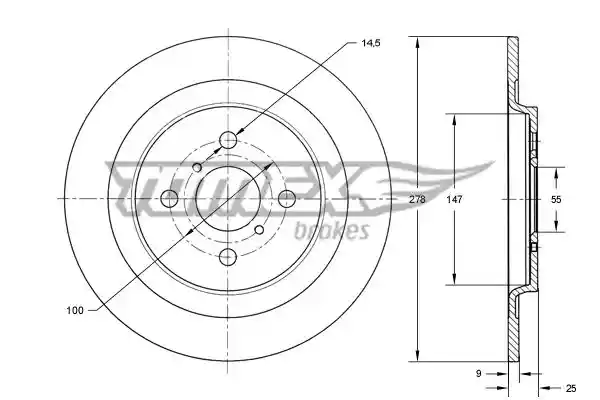 TOMEX Brakes TX 73-27 TOMEX Brakes TX 73-27