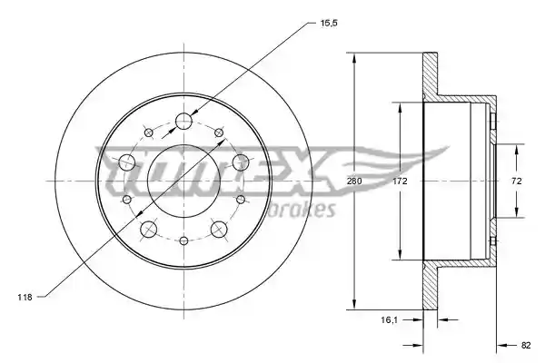 TOMEX Brakes TX 73-47 TOMEX Brakes TX 73-47