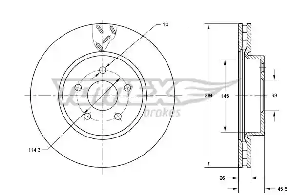 TOMEX Brakes TX 73-63