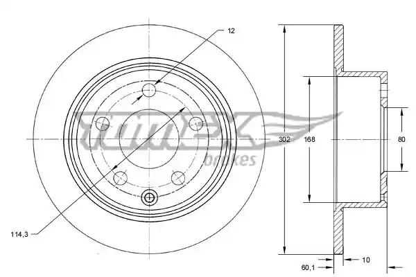 TOMEX Brakes TX 73-66