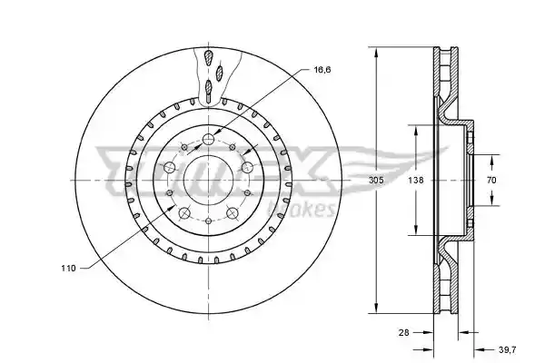 TOMEX Brakes TX 73-74 TOMEX Brakes TX 73-74