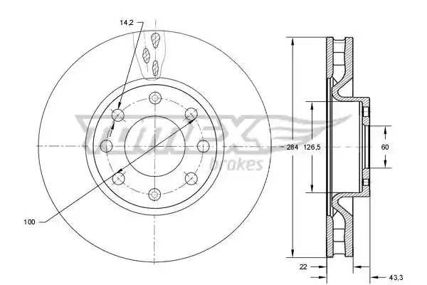 TOMEX Brakes TX 73-76 TOMEX Brakes TX 73-76