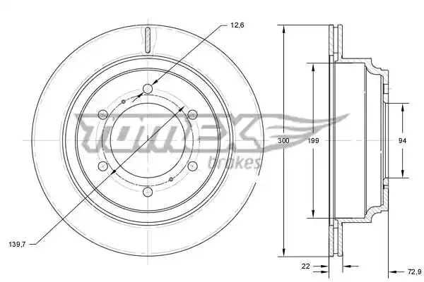 TOMEX Brakes TX 73-88 TOMEX Brakes TX 73-88