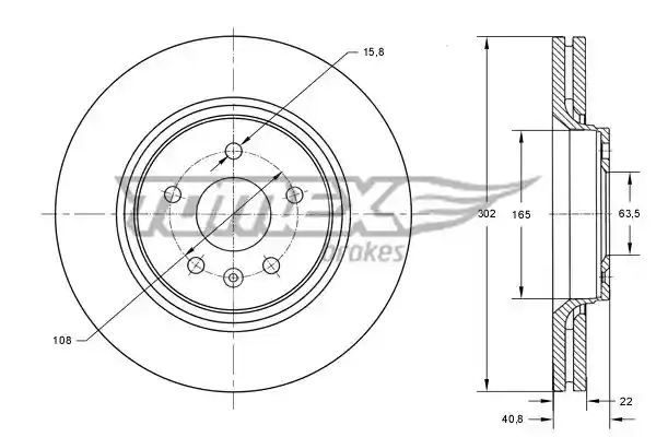 TOMEX Brakes TX 74-14