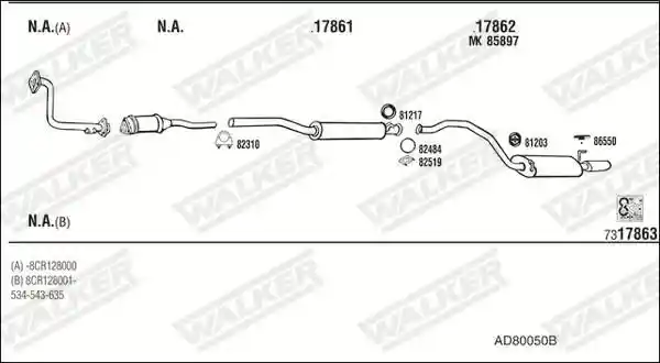 WALKER AD80050B