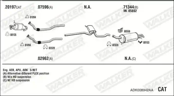 WALKER ADK008942AA