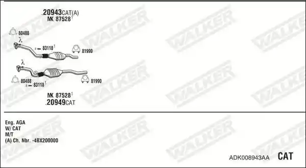 WALKER ADK008943AA