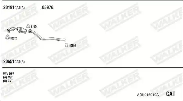WALKER ADK016010A