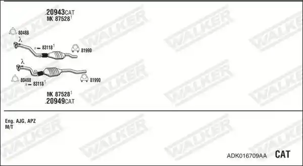 WALKER ADK016709AA