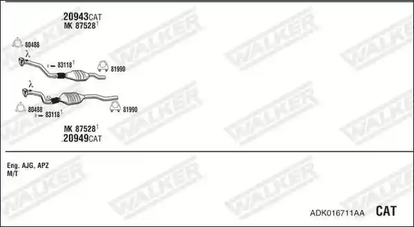 WALKER ADK016711AA