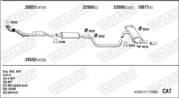 WALKER ADK017172BB