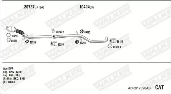 WALKER ADK017398AB