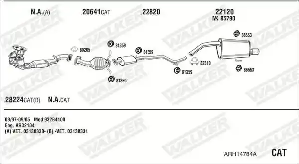 WALKER ARH14784A