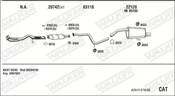 WALKER ARH14784B