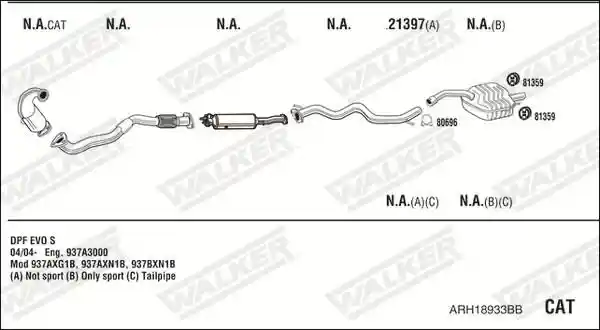 WALKER ARH18933BB