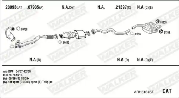WALKER ARH31643A