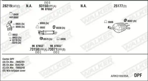 WALKER ARK018930A WALKER ARK018930A