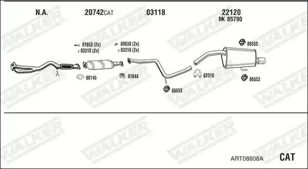 WALKER ART08808A