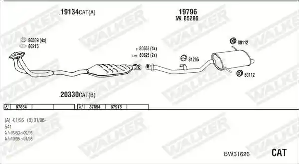 WALKER BW31626