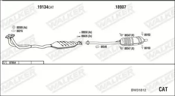 WALKER BW31812